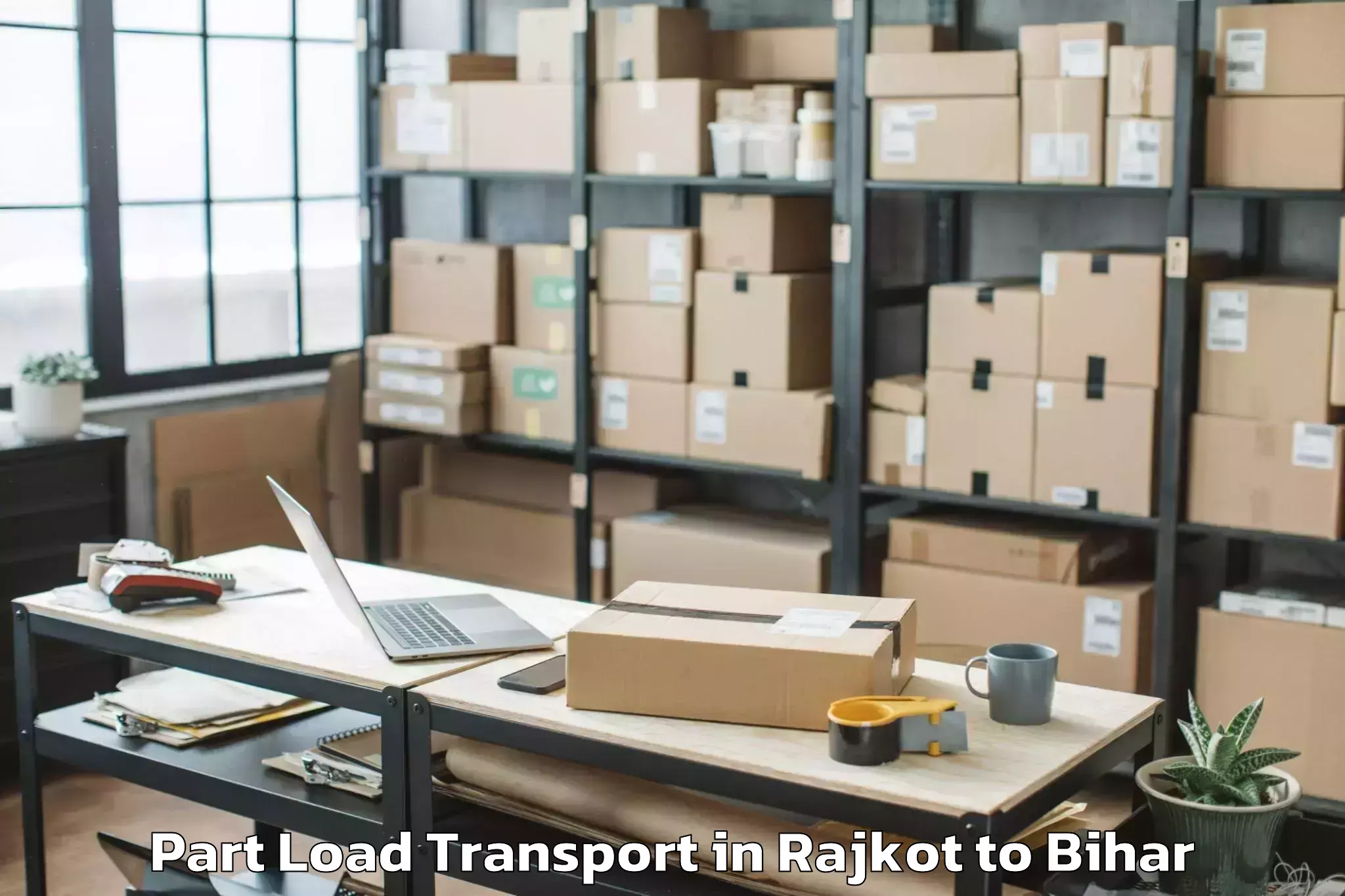 Comprehensive Rajkot to Jahanabad Part Load Transport